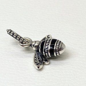 Pandora Silver Charm Sparkling Queen Bee Pendant